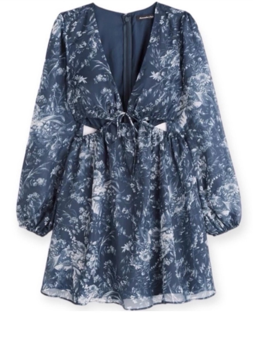 Abercrombie & Fitch Blue Floral Dress - Picture 12 of 12